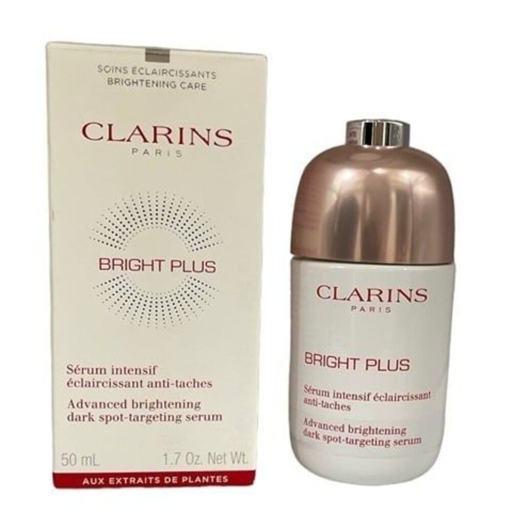 (for 2 bottles) Clarins Bright Plus Face Brightening Dark Spot Serum 50ml